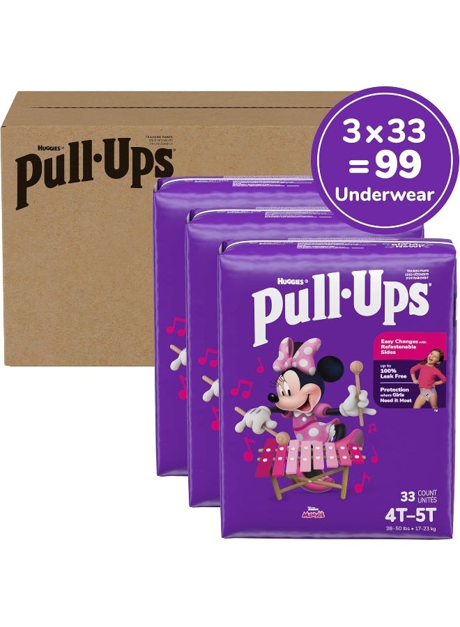 Pull-Ups Girls' Potty Training Pants, 4T-5T (38-50 lbs), 99 Count - Image 2