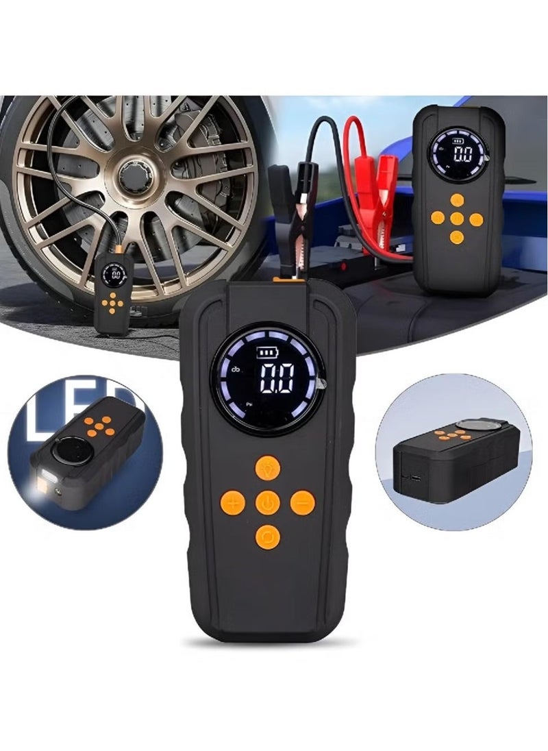 JAJEEK Car Battery Jump Starter | Portable 12V Charger with LED Light, Quick Start Power Pack for Car, Motorcycle, and Bikes – Compact & Reliable, Easy-to-Use Jump Starter - Image 1