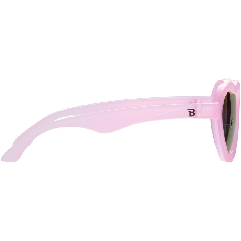 Babiators Blue Series Polarized UV Protection Children's Sunglasses, Pink Transparent - Ages 3-5Y - Image 2