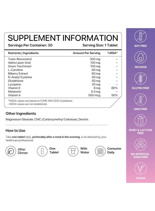 DECODE AGE ResVit 30 Tablets - Image 4