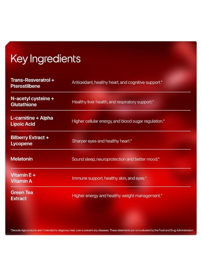 DECODE AGE ResVit 30 Tablets - Image 2