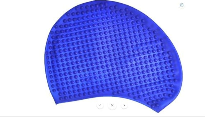Speedo Silicone Swim Cap for Women Men, Large Size Swimming Caps for Long Hair/Braids to Keep Hair Dry, Waterproof Bathing Caps for Swimming