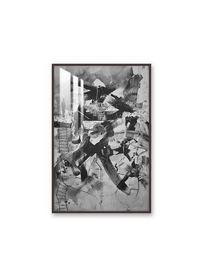 Marktna Decorative Wall Art Painting 120X80Cm With An Abstract Design Gold Frame And A Transparent Acrylic Layer 0.5Kg  - Image 2