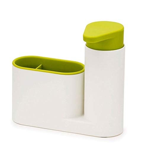 Whitecloud TRANSFORMING HOMES® Plastic Self Sink Drainer Dishwasher Sanitizer Liquid Dispenser and Sponge Holder (IT N - 760-2) Green - Image 1
