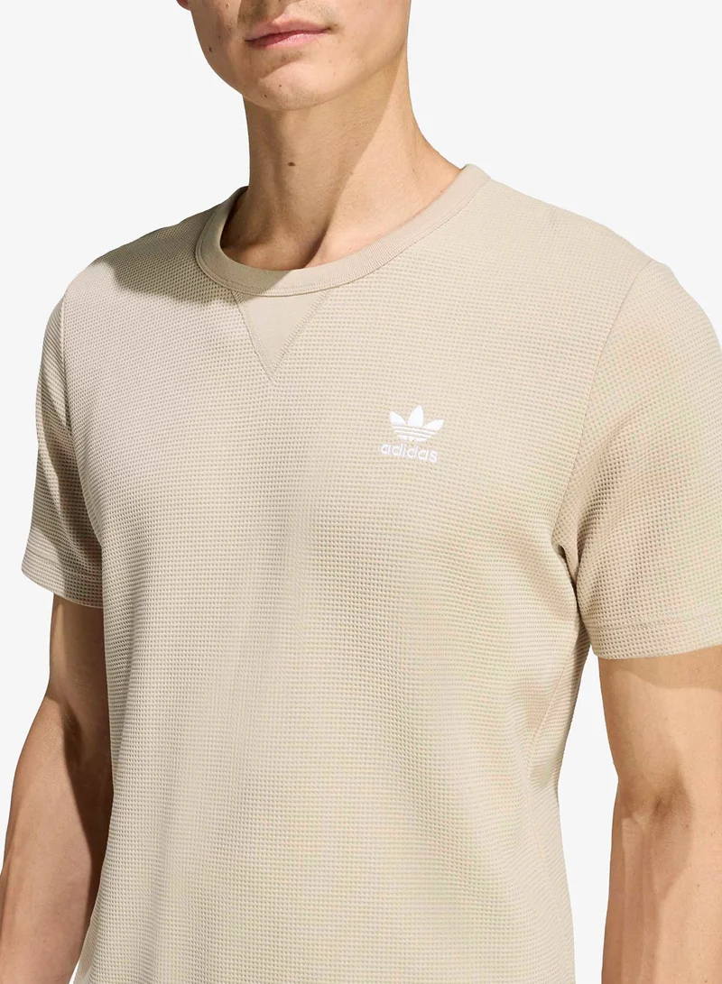 Adidas Originals STOKHA Trefoil Essentials Waffle T-Shirt for Men | Best Price UAE