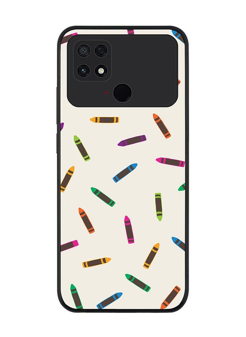 Rugged Black edge case for Xiaomi Poco C40 Slim fit Soft Case Flexible Rubber Edges Anti Drop TPU Gel Thin Cover - Crayon Pary