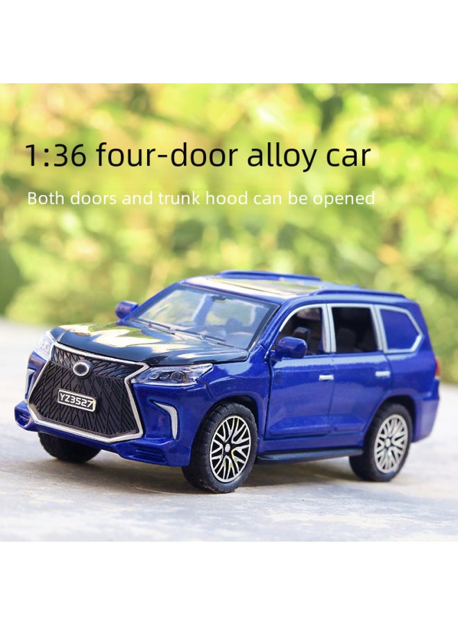 Bulk Packaged 136 Scale Realistic Alloy Car Model Four Door Children's Toy Suv Car Boys Off-road Ornament-Color:Bags-Four Door Special White  - Image 2