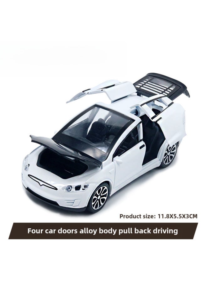 Bulk Packaged 136 Scale Realistic Alloy Car Model Four Door Children's Toy Suv Car Boys Off-road Ornament-Color:Bags-Four Door Special White  - Image 1