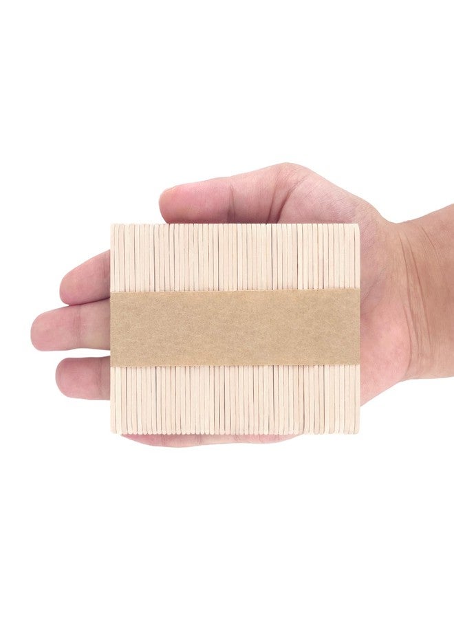 KTOJOY 500 Pcs Craft Sticks Ice Cream Sticks Natural Wood Popsicle Craft Sticks 2.5 inch Length Treat Sticks Ice Pop Sticks for DIY Crafts - Image 3
