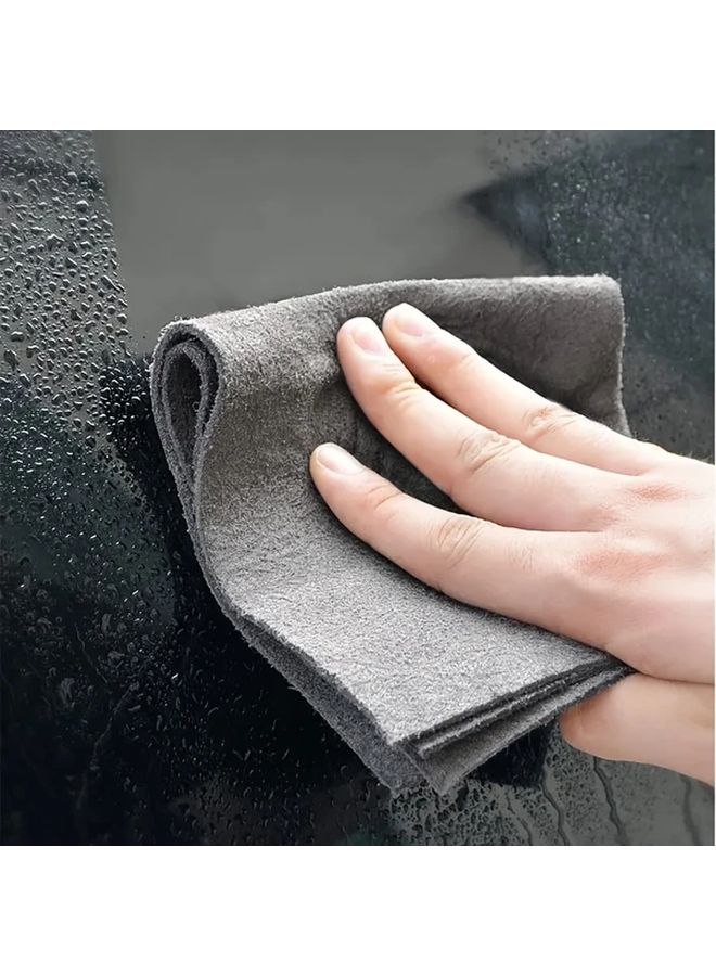 Thickened Reusable Magic Cleaning Cloth Microfiber Scouring Pad Gray 10pcs - Image 3