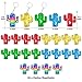 CiciBear 25 Pack Cactus Sequin Keychains for Cactus Mexican Fiesta Tropical Hawaiian Summer Themed Party Favors Kids and Adults Birthday Gift Baby Shower Party 5 Colors - Image 4