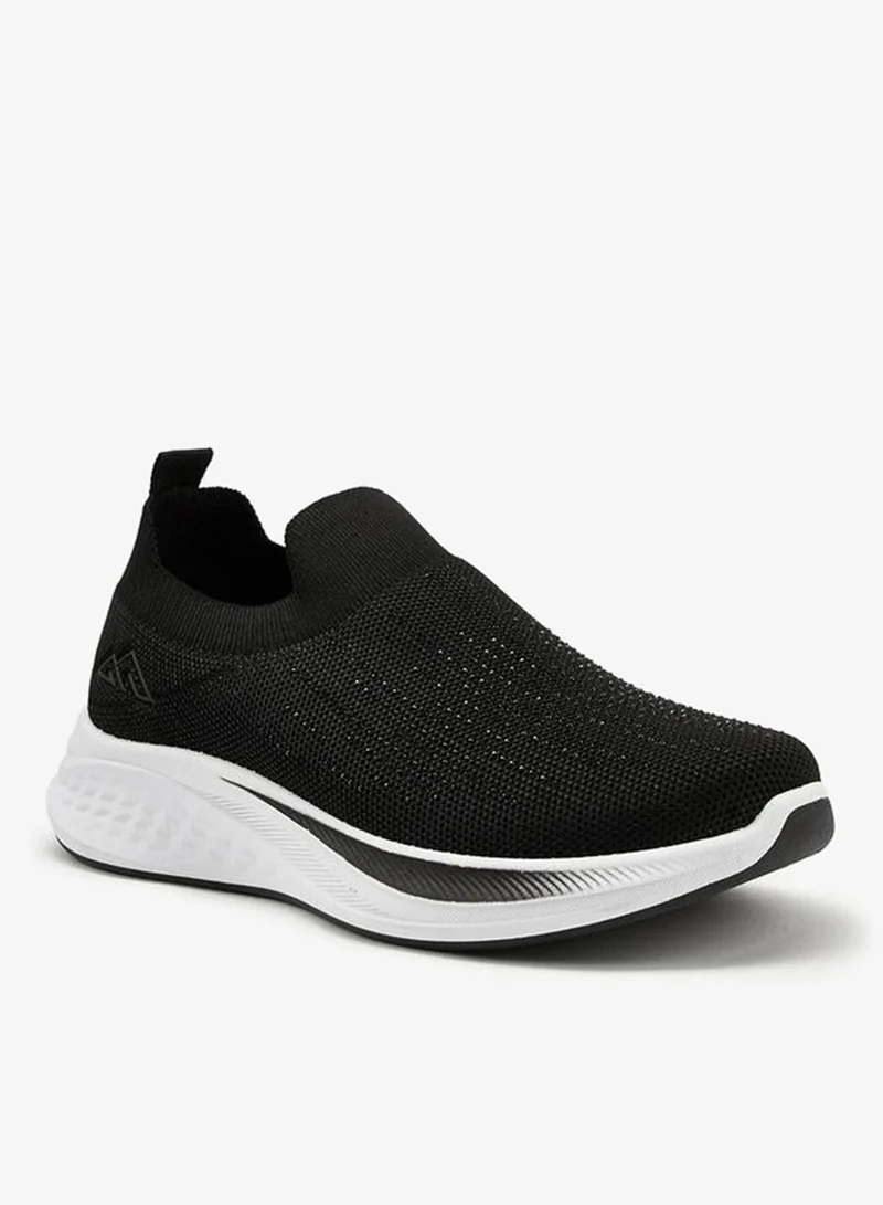 Oaklan by Shoexpress Embellished Slip-On Sports Shoes With Pull Tabs