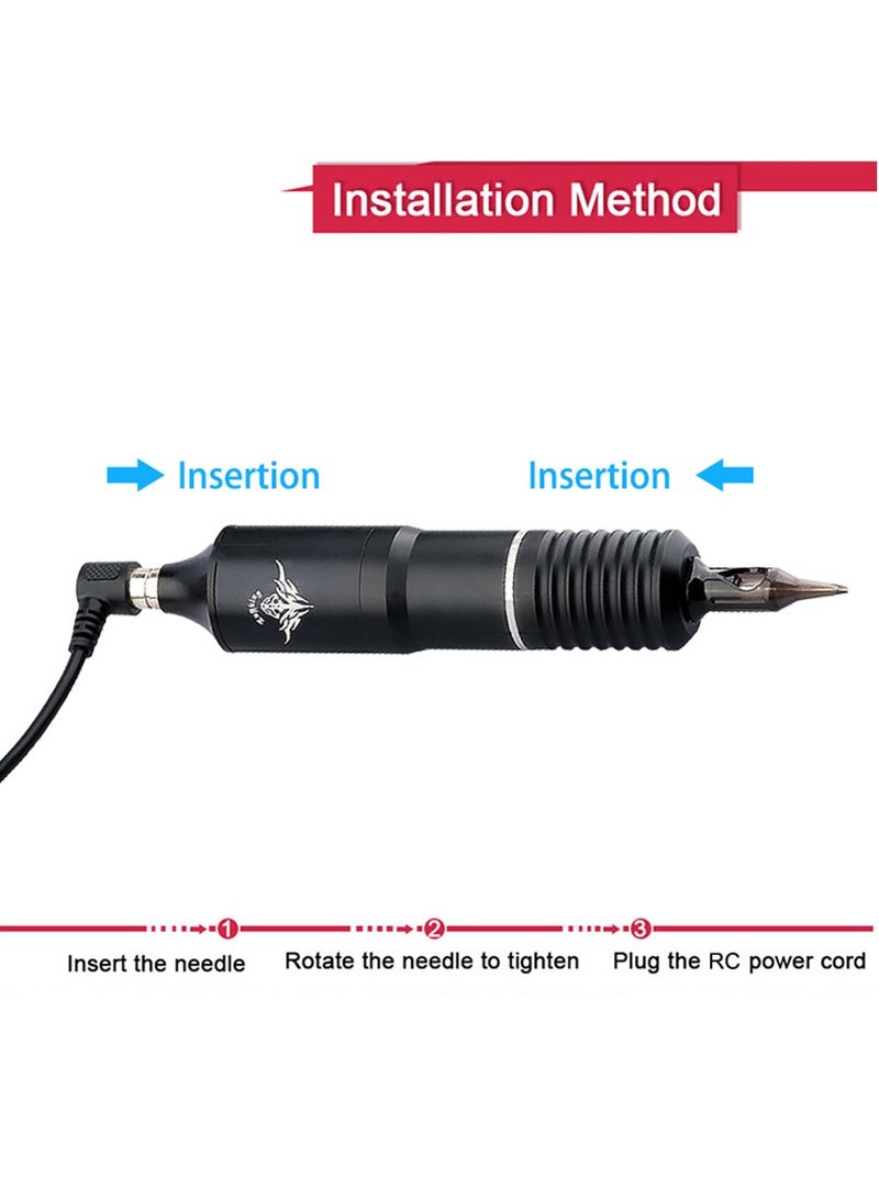 Arabest الروتاري قلم الوشم نمط آلة عدة الوشم القلم عدة آلة الوشم للمبتدئين لوازم الوشم الأسود - Image 5
