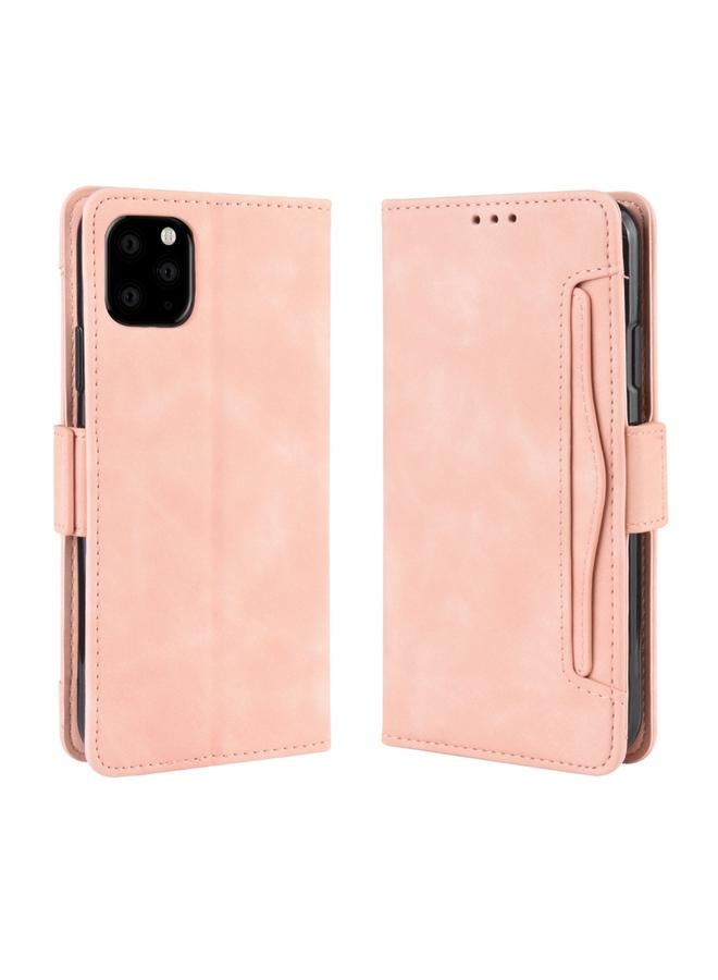 S-TOP Case For iPhone 11 Wallet Style Skin Feel Calf Pattern Leather Case, with Separate Card Slot - Image 1