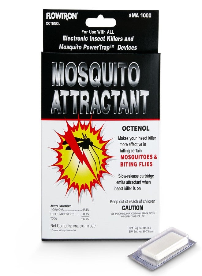 Flowtron MA-1000 Octenol Mosquito Attractant Cartridge, Compatible with BK-15, BK-40, BK-80, MC-9000, FC-8800 - Image 1