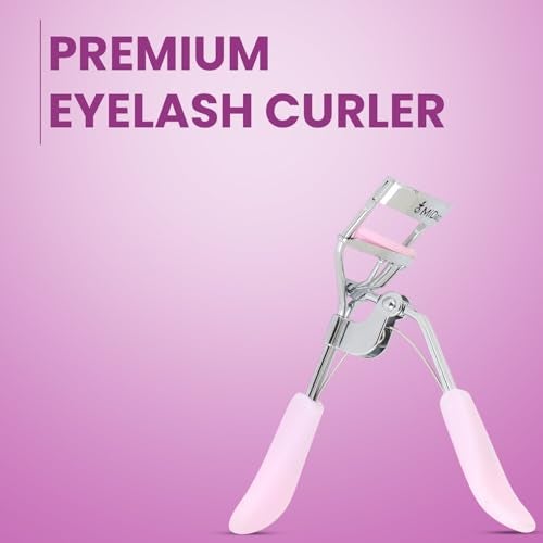 Omidazzle Midazzle Premium Eyelash Curler For Women - Suitable for all eye shapes | Offers Perfect Curls | Comfortable to Hold | Elegant Design | An Eye Makeup Tool Comes with silicon base - Pink (MIEL3102) - Image 3