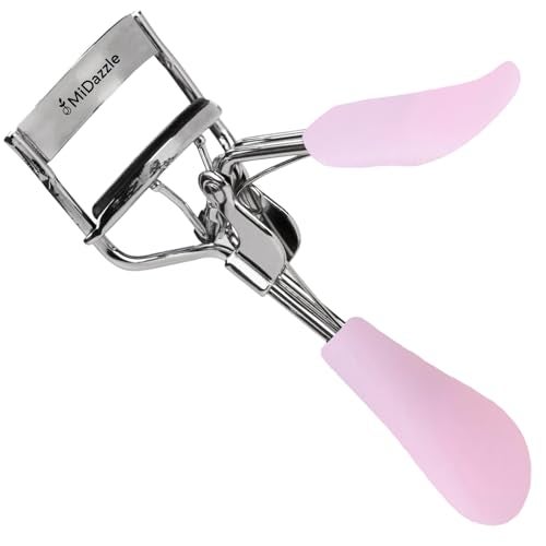 Omidazzle Midazzle Premium Eyelash Curler For Women - Suitable for all eye shapes | Offers Perfect Curls | Comfortable to Hold | Elegant Design | An Eye Makeup Tool Comes with silicon base - Pink (MIEL3102) - Image 1