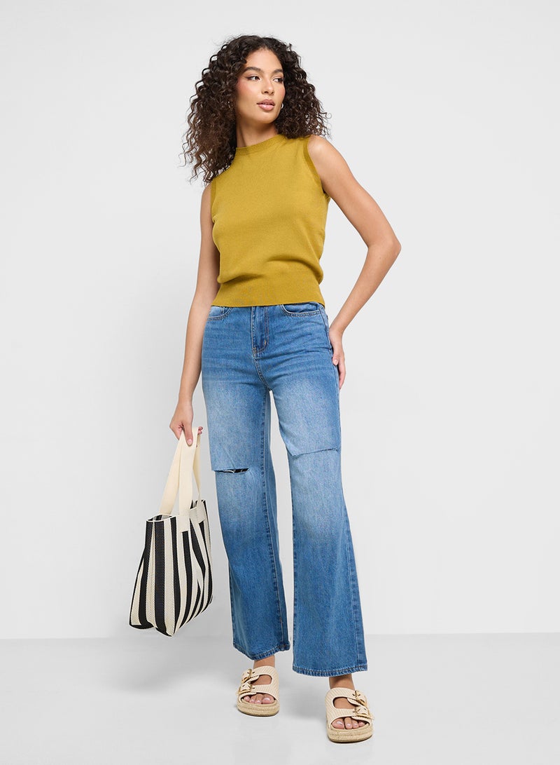 Ginger High Waist Straight Fit Jeans - Image 2