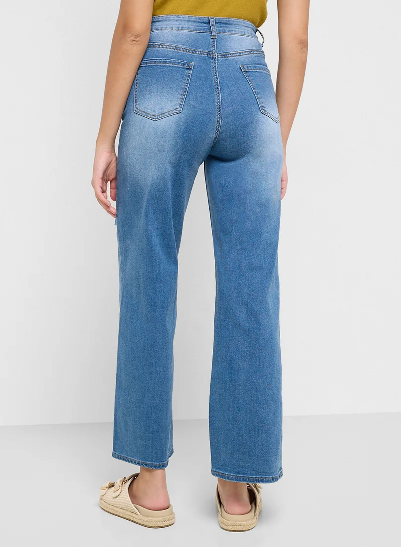 Ginger High Waist Straight Fit Jeans