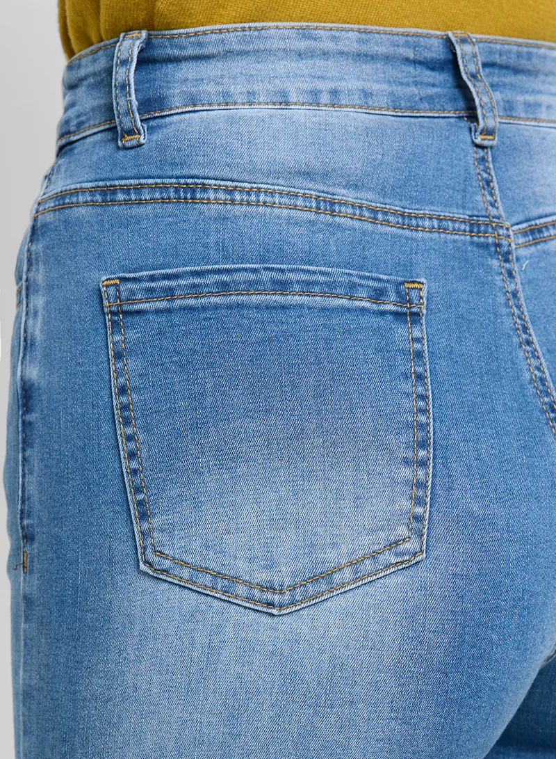 Ginger High Waist Straight Fit Jeans