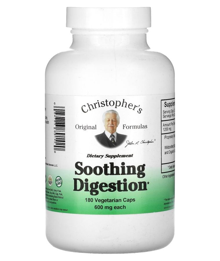 Soothing Digestion 600 mg 180 Vegetarian Caps