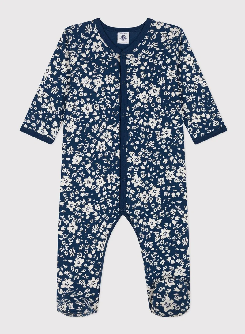 Petit Bateau Kids Floral Printed Onesies