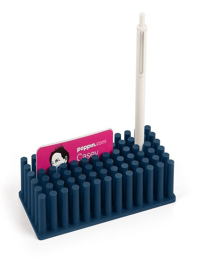 بوبين صواني مكتبية معيارية من Poppin Softie Grip Grass لتنظيم المكتب، لوازم مكتبية متناسقة الألوان (أزرق رمادي، Softie Grip Grass) - Image 1
