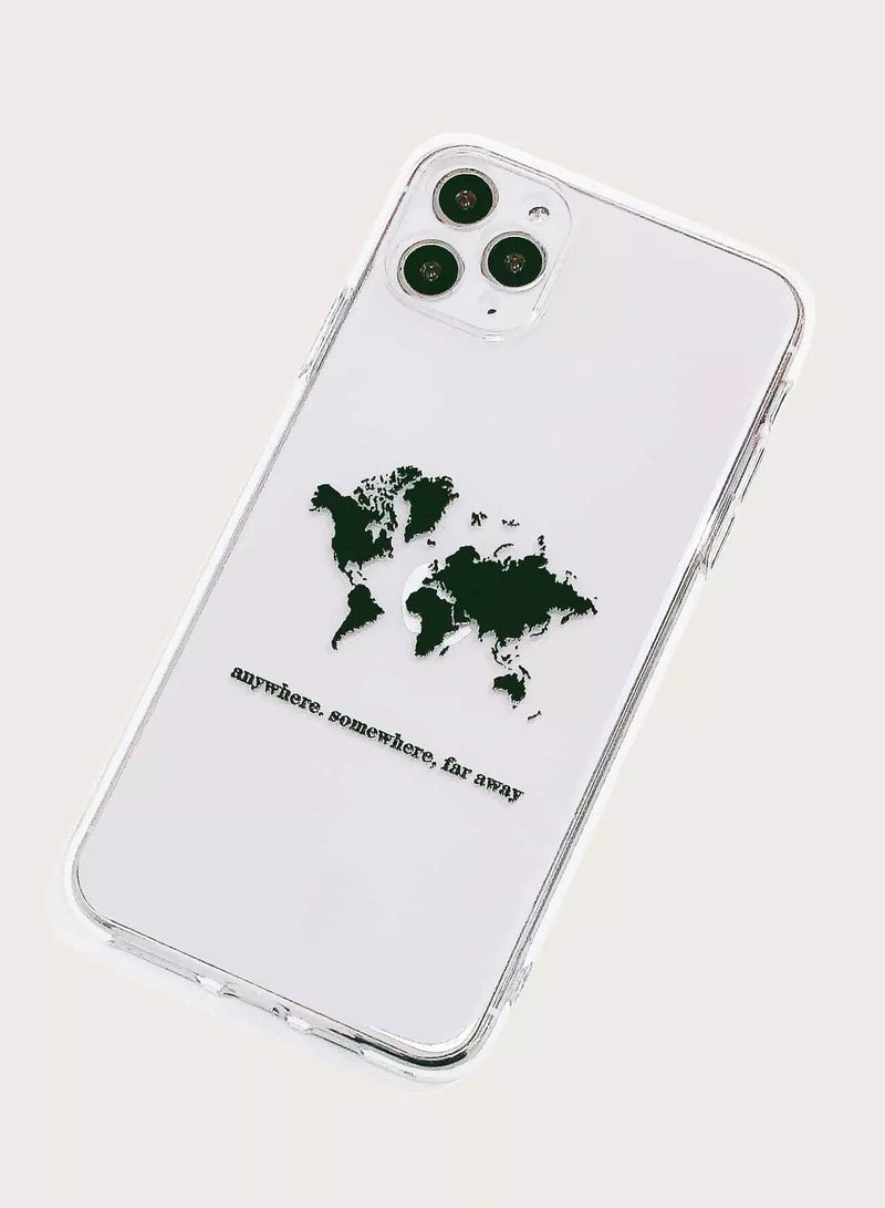 Map Print Transparent Case Compatible With iPhone  - Image 2