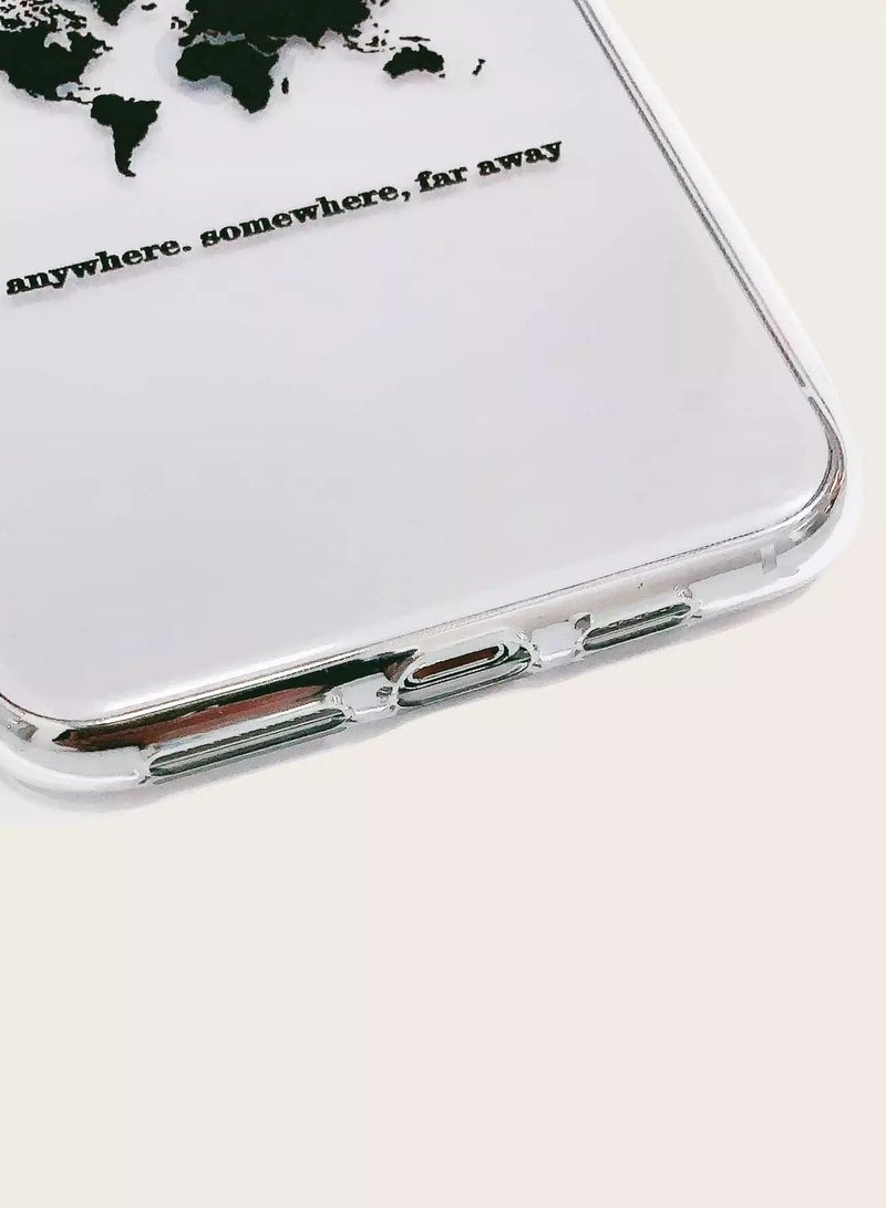 Map Print Transparent Case Compatible With iPhone  - Image 3