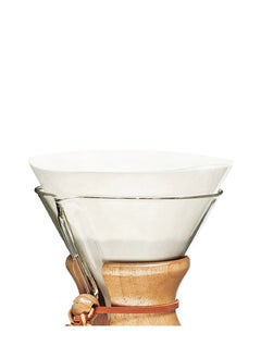 Chemex Bundle Pack I Classic Coffee Maker 6 Cup (30oz) with 100 pcs Pre-Folded Circle Bonded Coffee Filter Papers  - Image 4