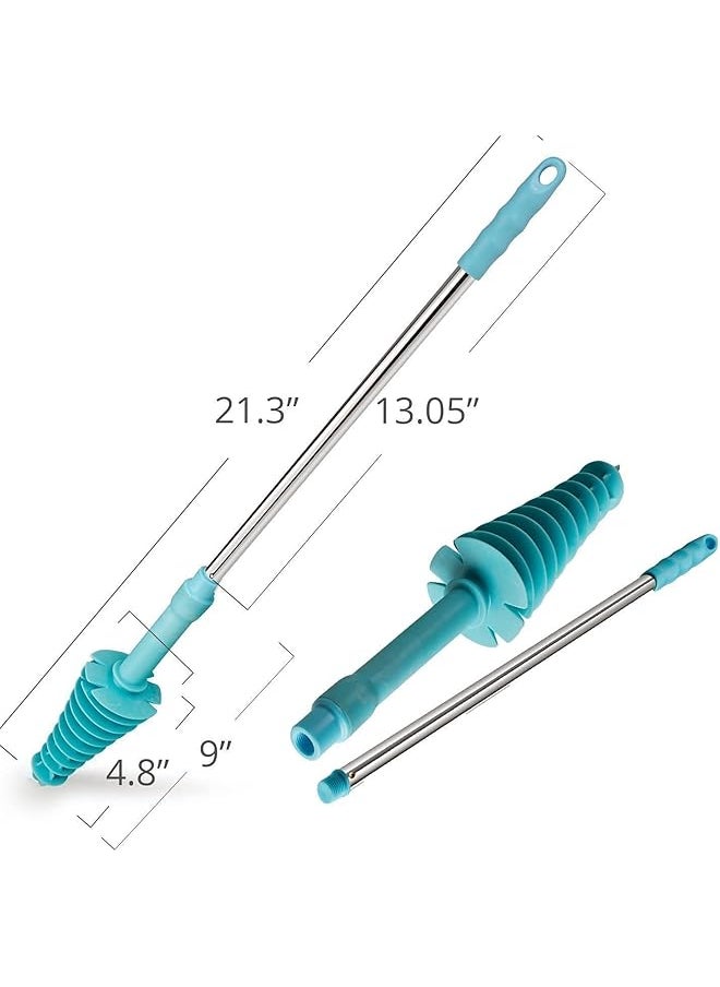 Toilet Plunger Piston Type Toilet Clog Remover Flexible Rubber Head Stainless Steel Handle With Wall Hook Toilet Dredge Pipe For Clogged Siphon Toilet - pzsku/Z88688DF6DC3427A70428Z/45/_/1741447176/828107d5-1d6c-492a-bfed-33d50c524809