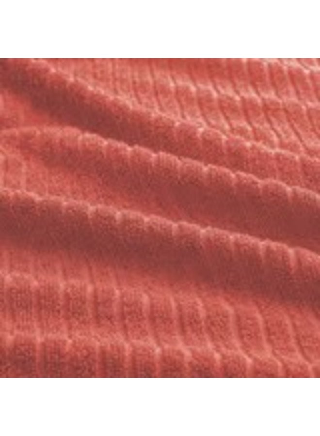 Bath sheet orange-red 100x150 cm - Image 3