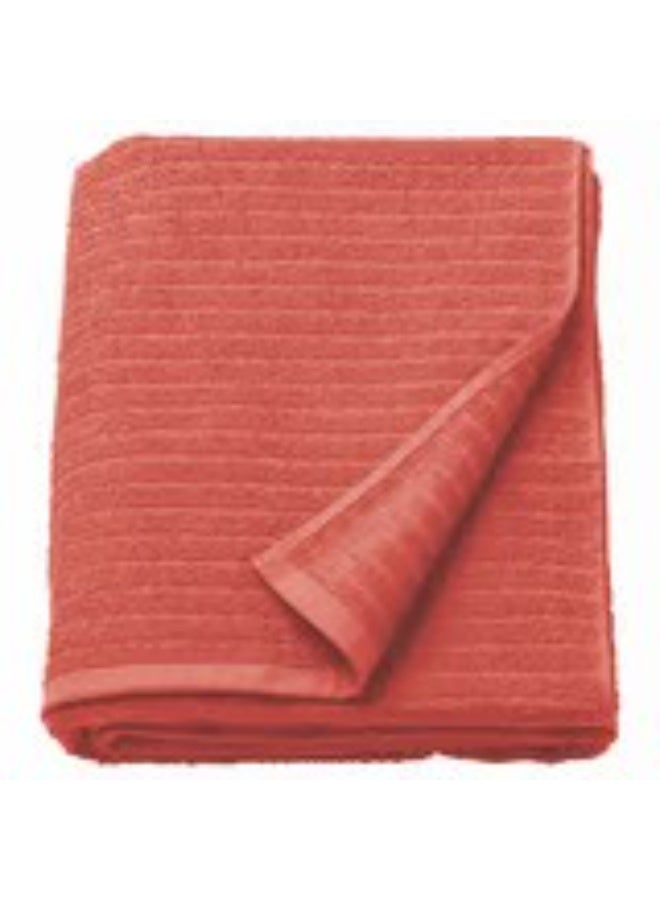 Bath sheet orange-red 100x150 cm - Image 1