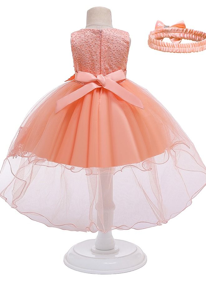 Loquat Baby dress lace pink European and American baby princess skirt drag day photography dress  - Image 2