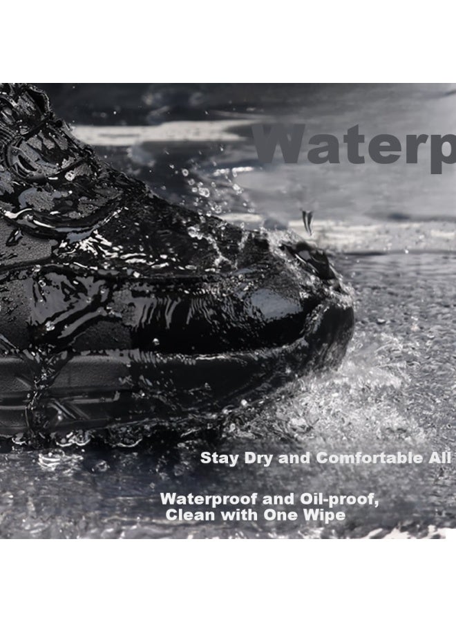 QINGYA Men'S Chef Shoes Non-Slip Waterproof Kitchen Special High-End Back Kitchen Anti-Odor Kitchen Men'S Work Shoes C005 41 - Image 1