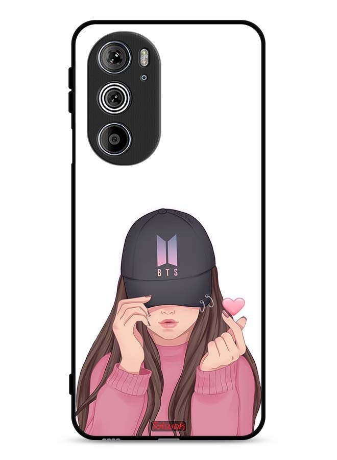 Tolwak Motorola Edge 30 Pro Protective Case Cover Girl Making Snap - Image 1