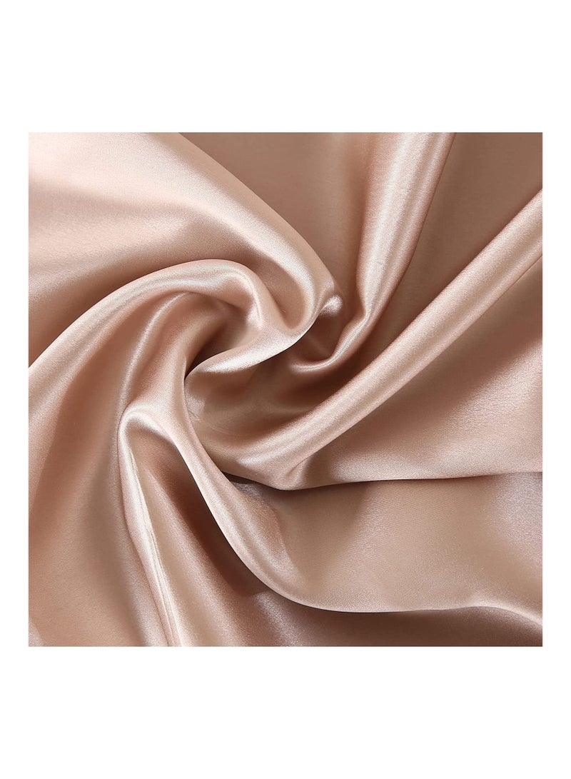ORiTi Pure Mulberry Silk Scrunchies - Set of 3 (Black, Champagne, Blush) - 19 Momme Hair Tie Elastic - Anti Crease Anti Frizz Anti Breakage - Soft Ponytail holder for Women - Image 5