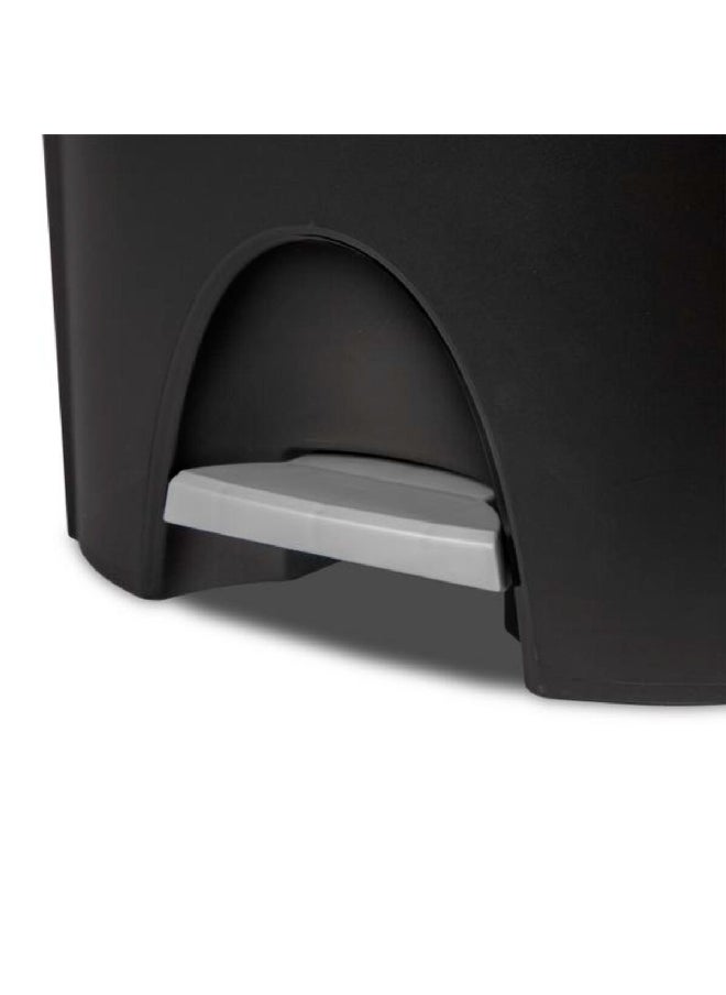 Sterilite Elegant and Modern Design BPA-Free Plastic StepOn Wastebasket Black 25 L 10949004  - Image 2