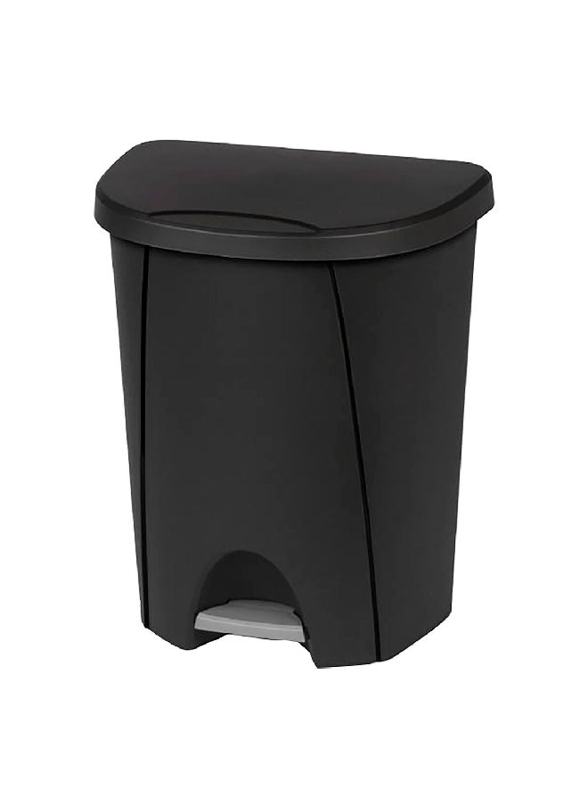 Sterilite Elegant and Modern Design BPA-Free Plastic StepOn Wastebasket Black 25 L 10949004  - Image 1