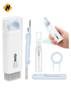 Laptop Cleaner, 7 in 1 Keyboard Cleaner Set, Computer MacBook Earphone Cleaning Kit, Tablet and Screen Dust Brush Including Soft Sweep, Swipe, 3 in 1 Airpod Cleaner Pen, Key Puller and Spray Bottle