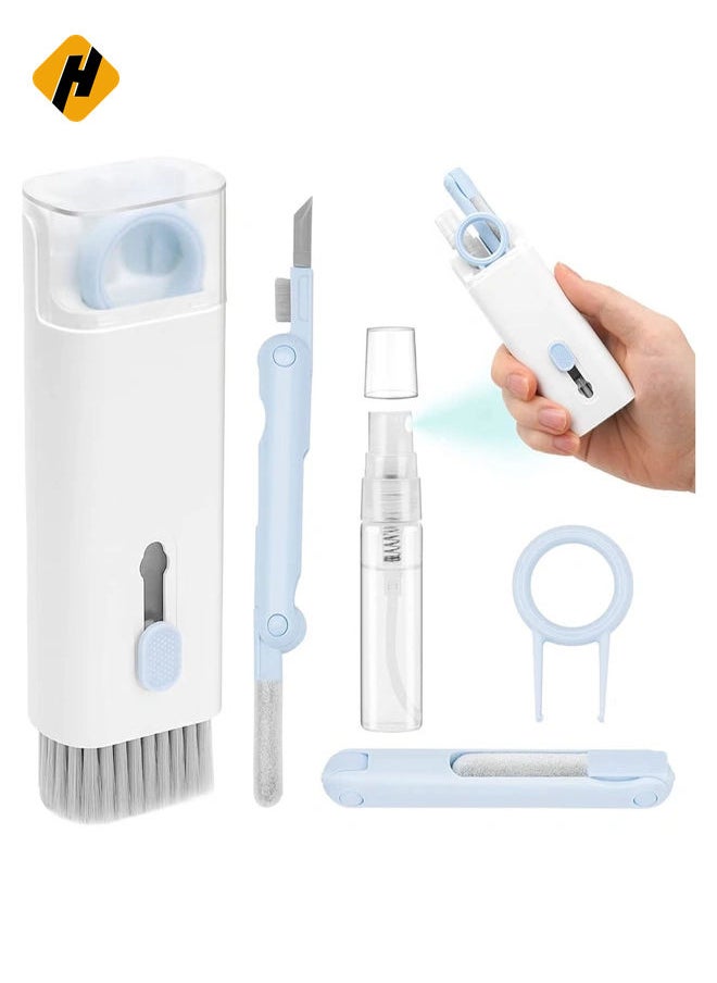 HuHa - Laptop Cleaner, 7 in 1 Keyboard Cleaner Set, Computer MacBook Earphone Cleaning Kit, Tablet and Screen Dust Brush Including Soft Sweep, Swipe, 3 in 1 Airpod Cleaner Pen, Key Puller and Spray Bottle - Image 1