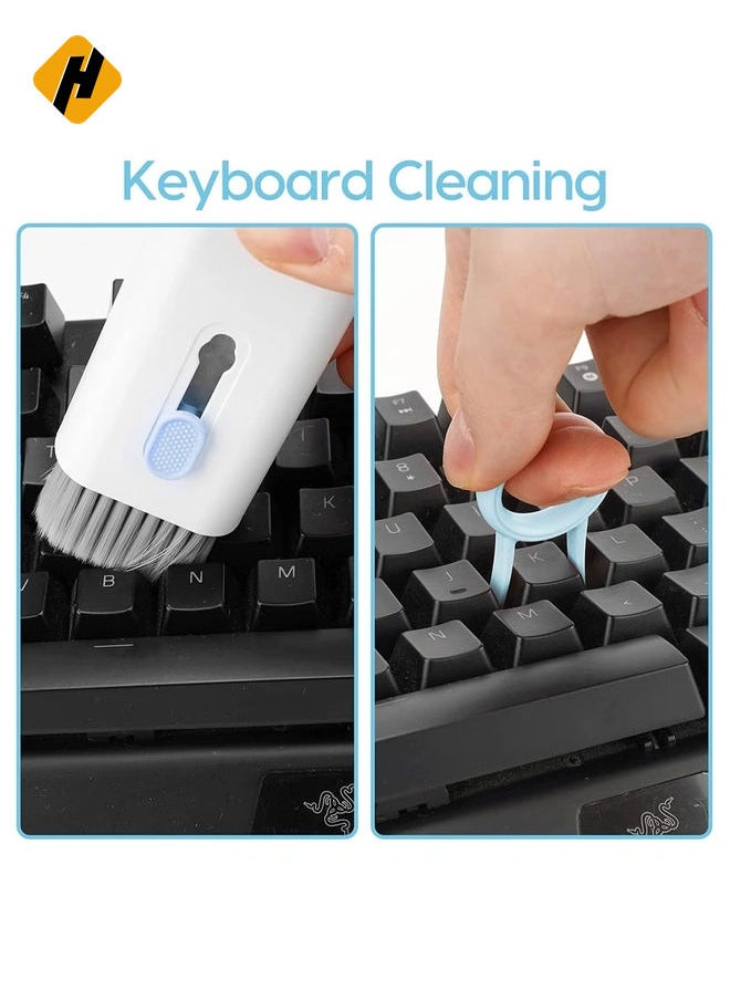 HuHa - Laptop Cleaner, 7 in 1 Keyboard Cleaner Set, Computer MacBook Earphone Cleaning Kit, Tablet and Screen Dust Brush Including Soft Sweep, Swipe, 3 in 1 Airpod Cleaner Pen, Key Puller and Spray Bottle - Image 1