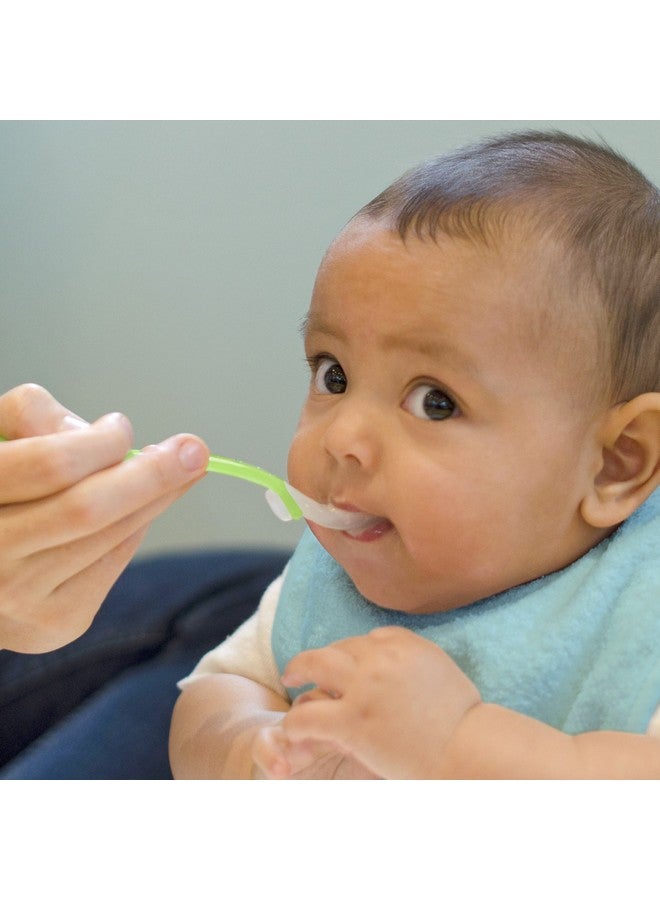 جرين سبراوتس براعم خضراء من السيليكون وأدوات البراعم ملاعق الطعام الأولى، مريمية فاتحة/جريب فروت فاتح - Image 2