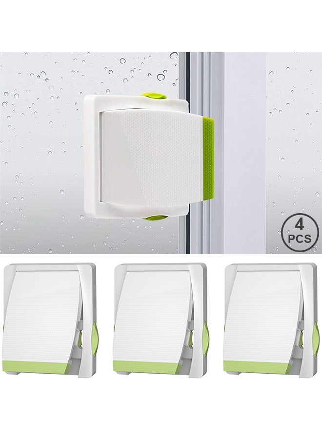 4Pcs Sliding Glass Door Lock, Sliding Door Lock for Child Safety, Window Locks for Vertical Sliding Windows, Baby Safety Slide Window Locks for Kids Proof Patio Closet Doors No Drilling Tools Needed - Image 1