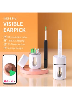 Senlon Tiger Ear Wax Removal, Wi-Fi Visible Ear Cleaner Kit with 12 Ear Pickers and Storage Case, Ear Wax Removal Tool with 1080 HD Camera and 6 Ear Scoops (White)  - Image 5