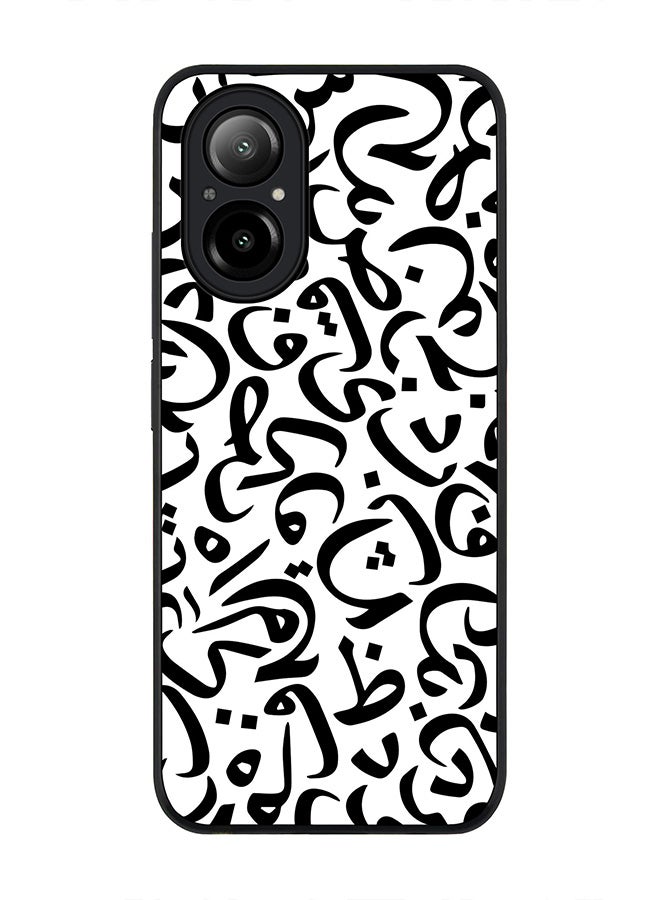 Stylizedd Rugged Black Edge Case for Realme C67 4G, Slim fit Soft Case Flexible Rubber Edges Anti Drop TPU Gel Thin Cover -  Arabian Pearls - Image 1