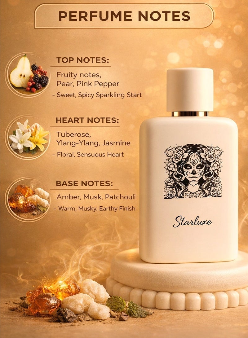 Hermoso نجاتي هيرموسو ستارلوكس أو دو برفيوم 100 مل | عطر فاخر للنساء بنفحات زهرية أنيقة - Image 2