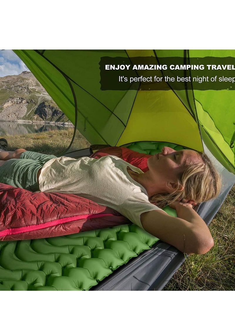 MIXDE Camping Sleeping Pad,Extra Thickness 3.9 Inch Inflatable Sleeping Mat with Pillow Built-in Pump,Ultralight Waterproof Camping Air Mattress for Backpacking,Tent,Traveling - Image 5