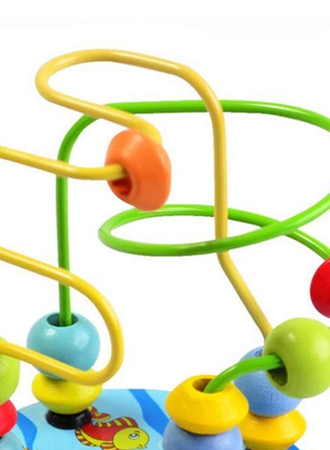 Colorful Wooden Bead Maze Toy for Toddlers Mini Spinning Roller Coaster Educational Game Early Learning Developmental Toy for Kids Preschool Gift for Boys and Girls - Image 3