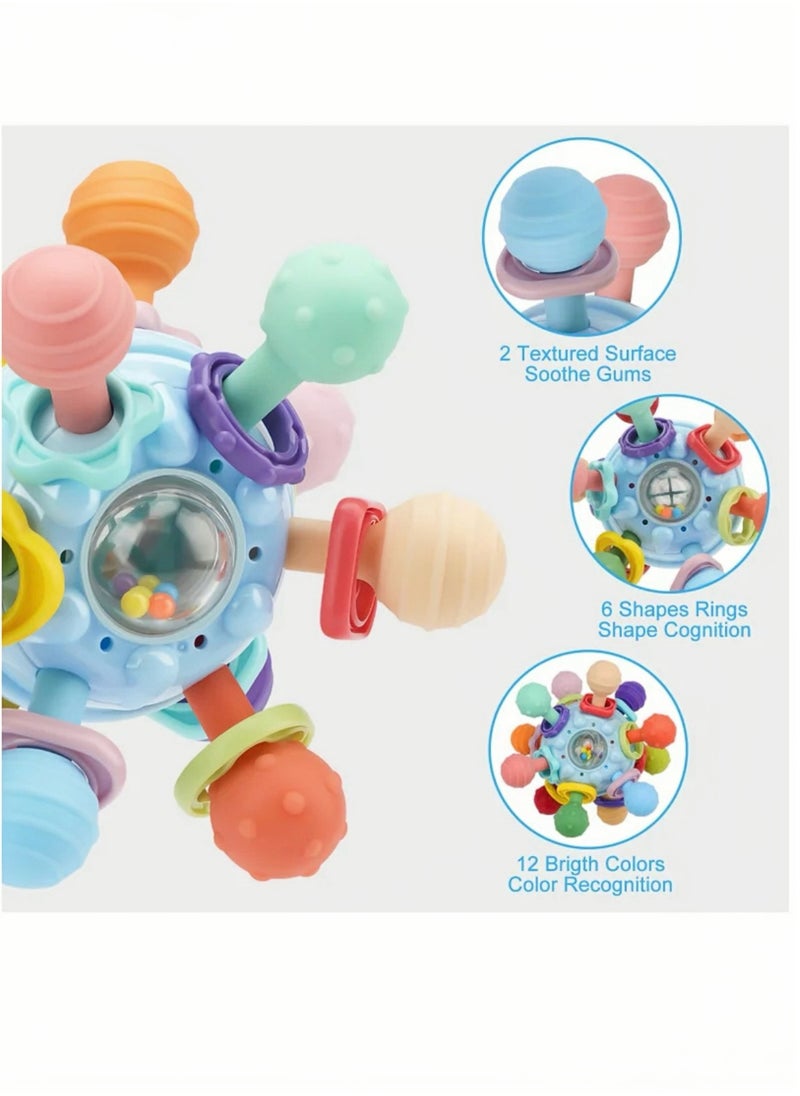 Lee Yon Baby Montessori Sensory Toys for 0-6 6-12 Months, Food Grade Teething Toys for Babies 0 3 6 9 12 18 Months, Newborn Infant Learning Developmental Toys Gifts for 1 2 Year Old Boys Girls, Multicolour  - Image 3